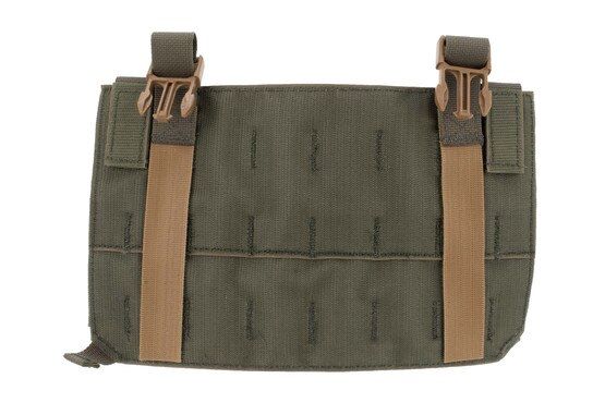 Velocity Systems MOLLE Placard in Ranger Green uses the Swift-Clip attachment system